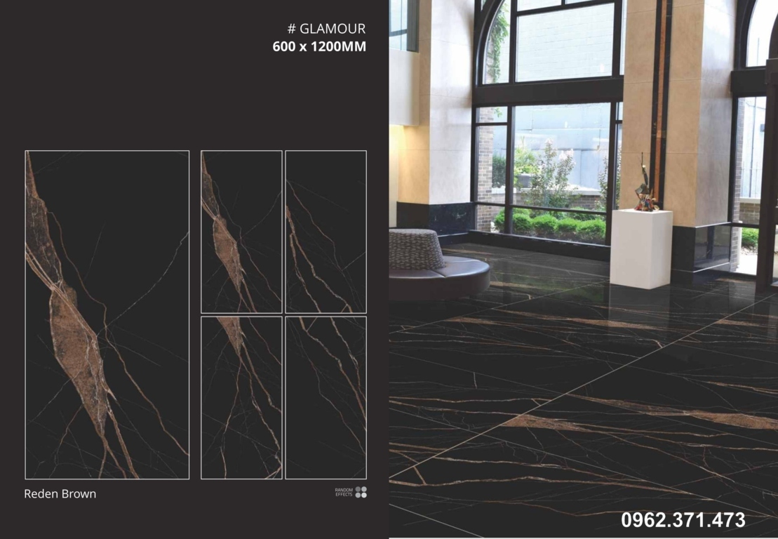 Gạch Ấn độ 60x120 đen sọc nâu